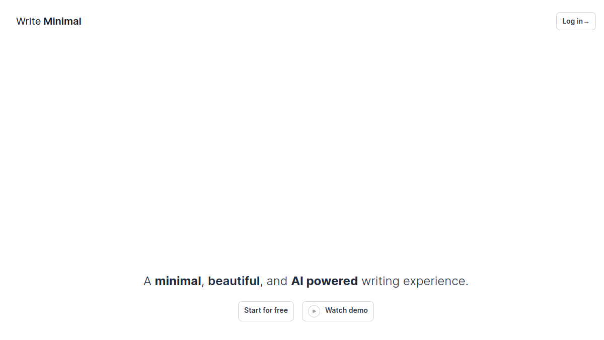 Write Minimal官网截图
