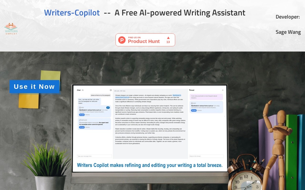 Writers-Copilot官网截图