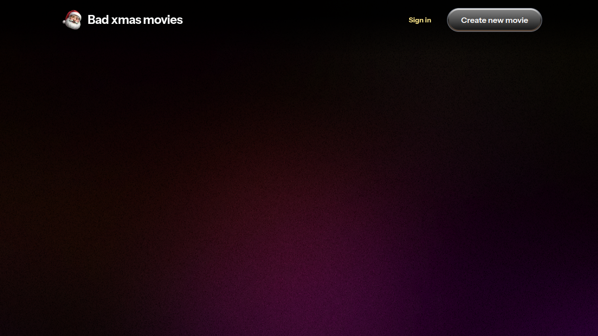 AI xmas movie generator官网截图