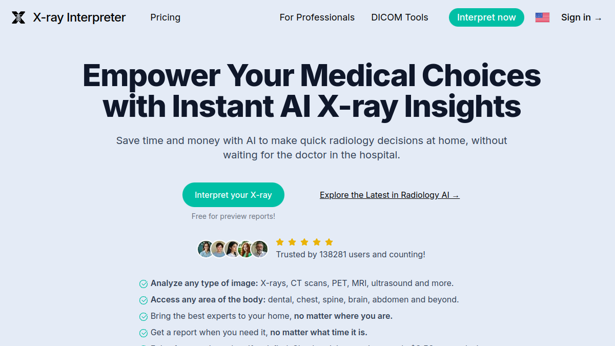 X-ray Interpret官网截图