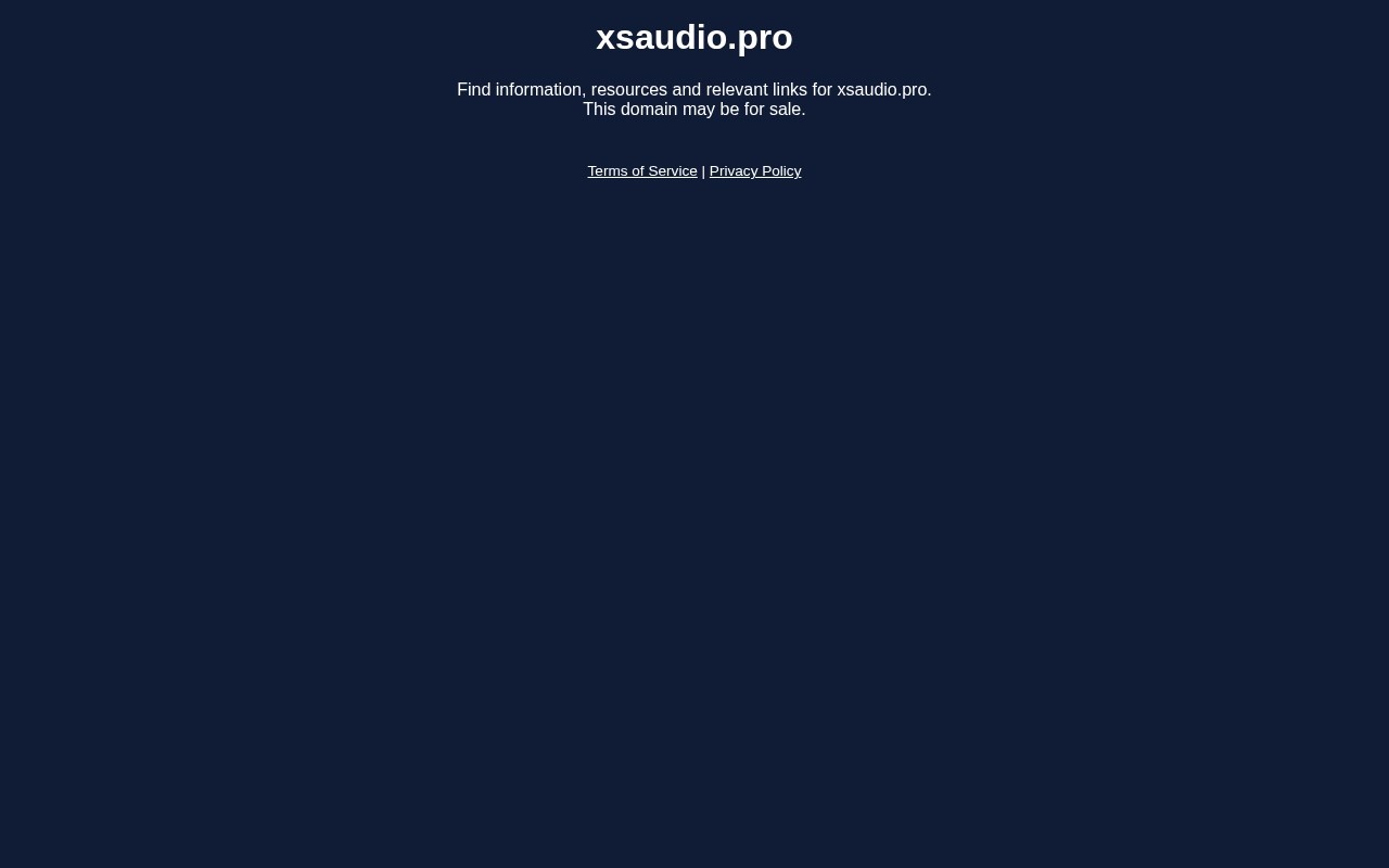 XSAudio官网截图