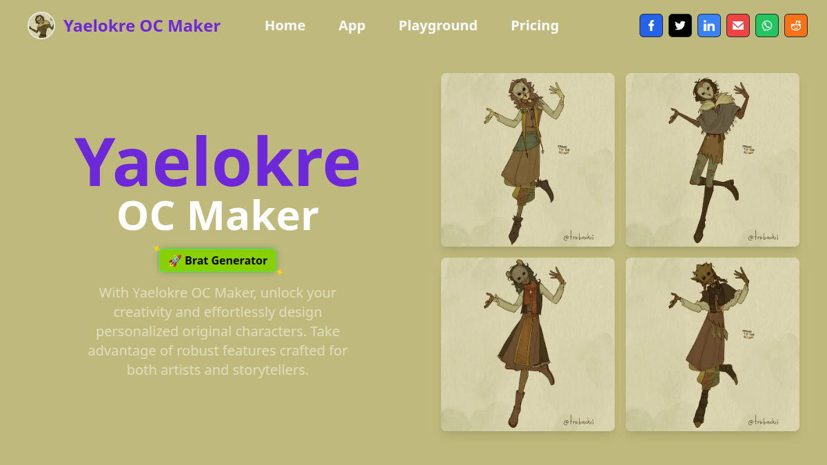 Yaelokre OC Maker官网截图