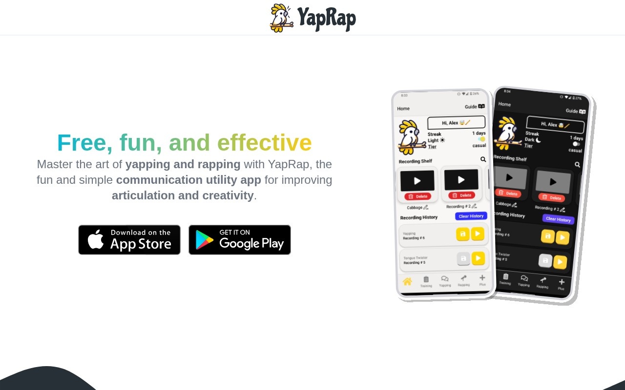 YapRap官网截图