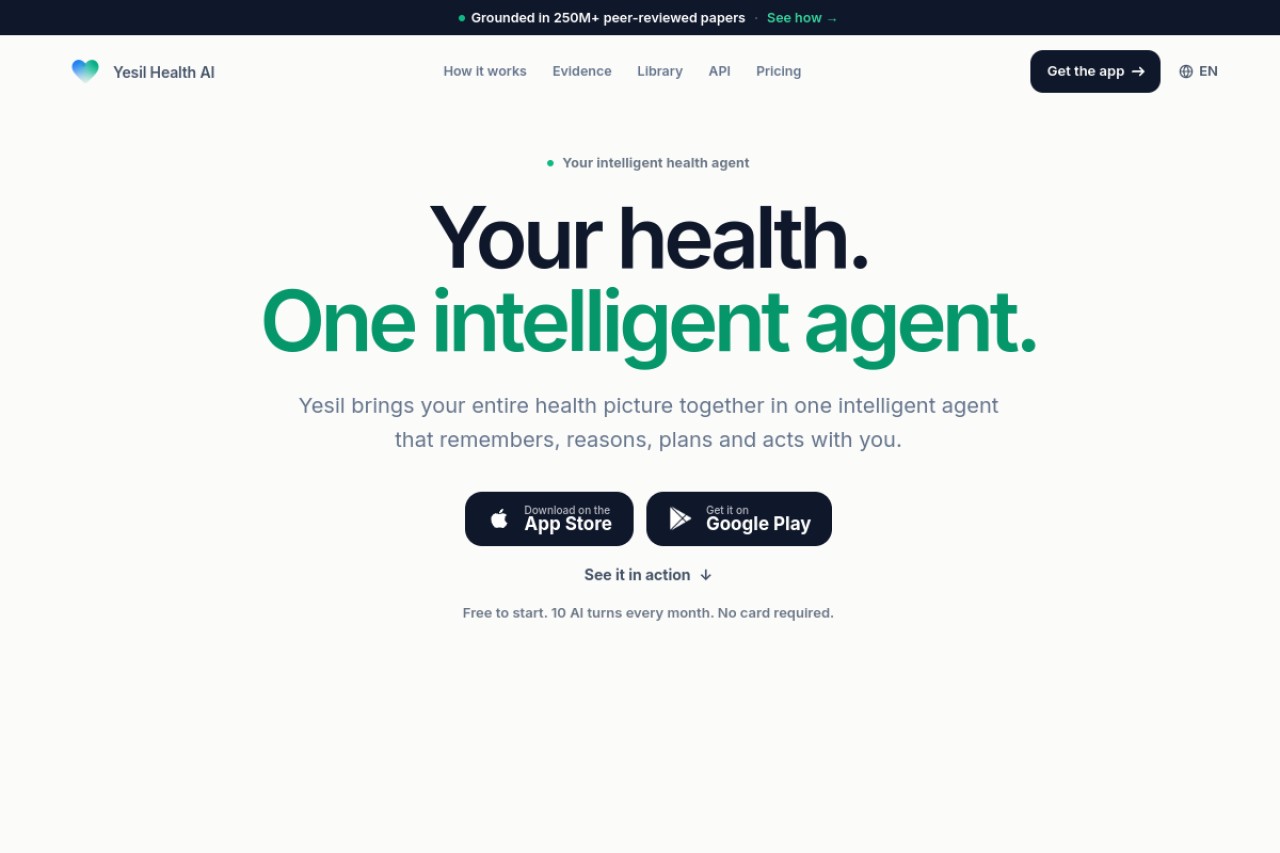 Yesil Health官网截图