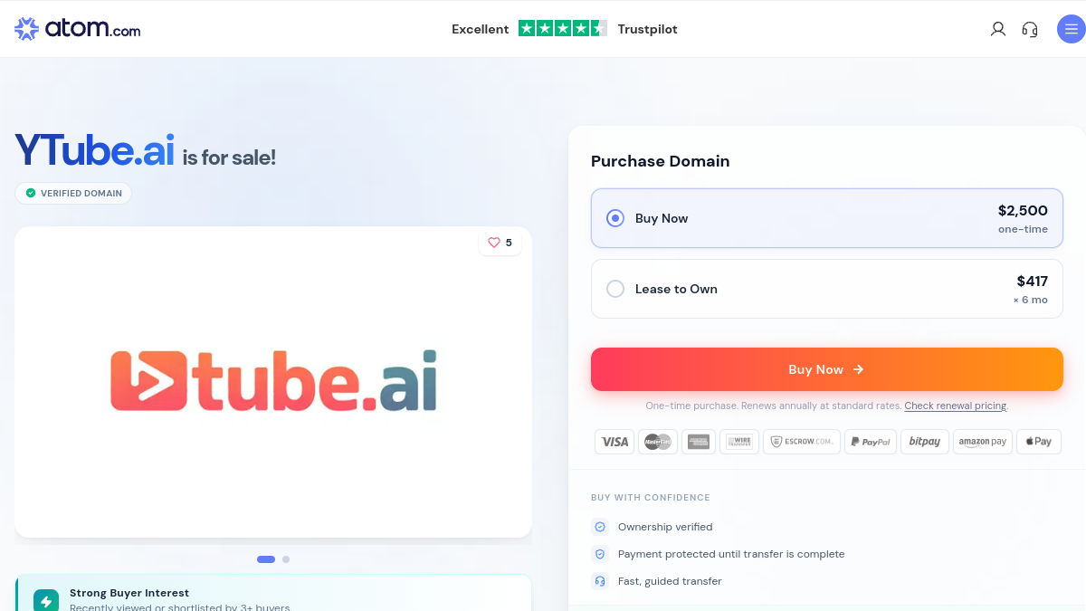 Ytube官网截图
