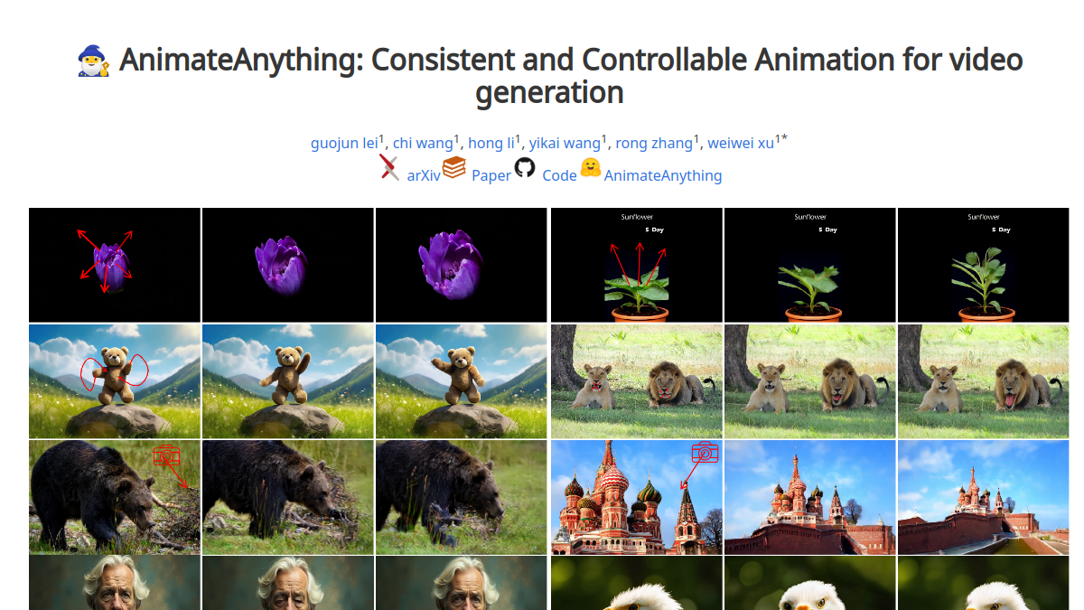 AnimateAnything官网截图