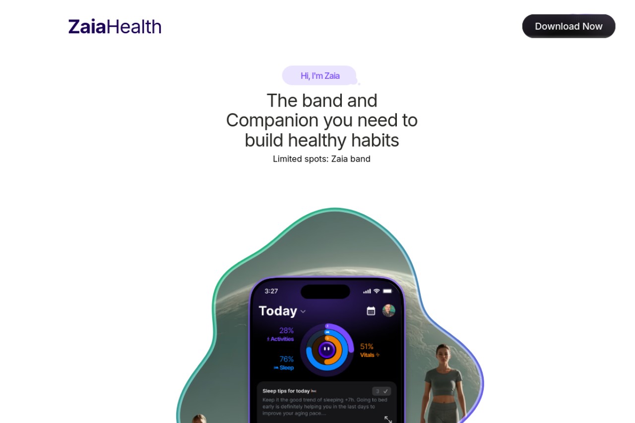 Zaia Health AI官网截图