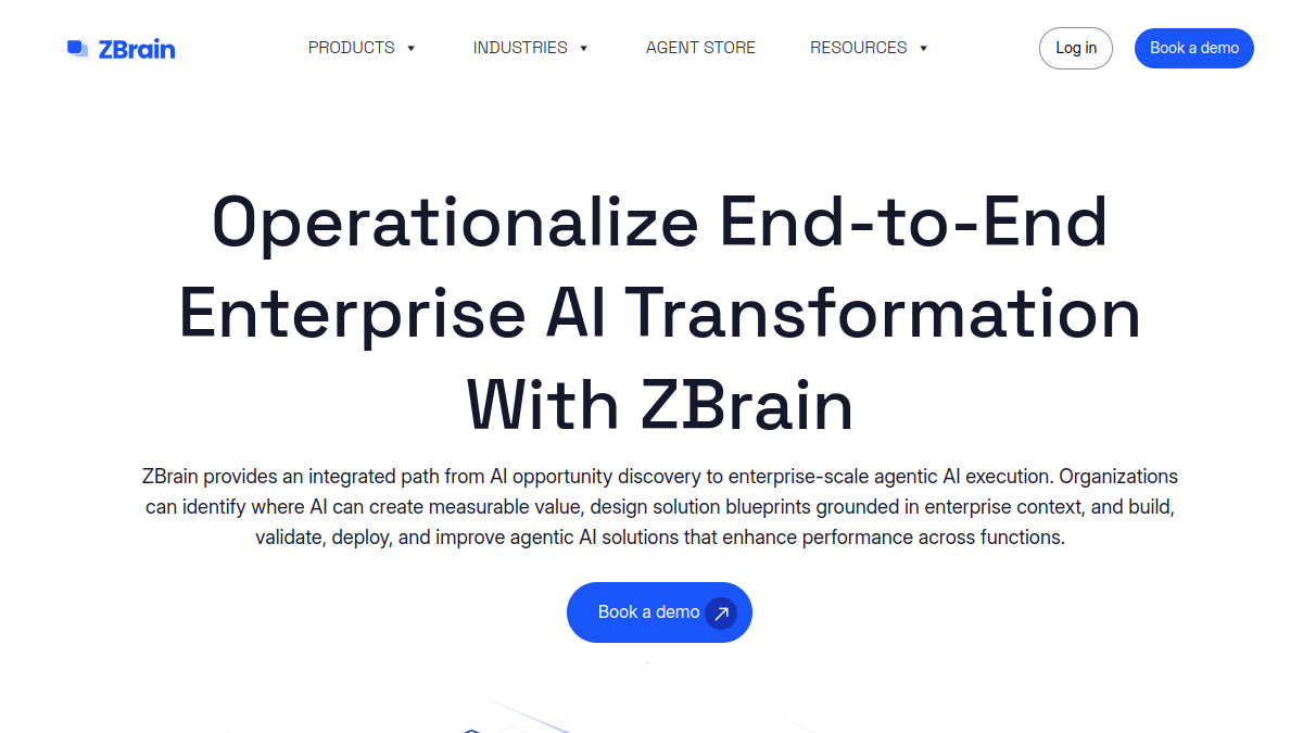 ZBrain官网截图