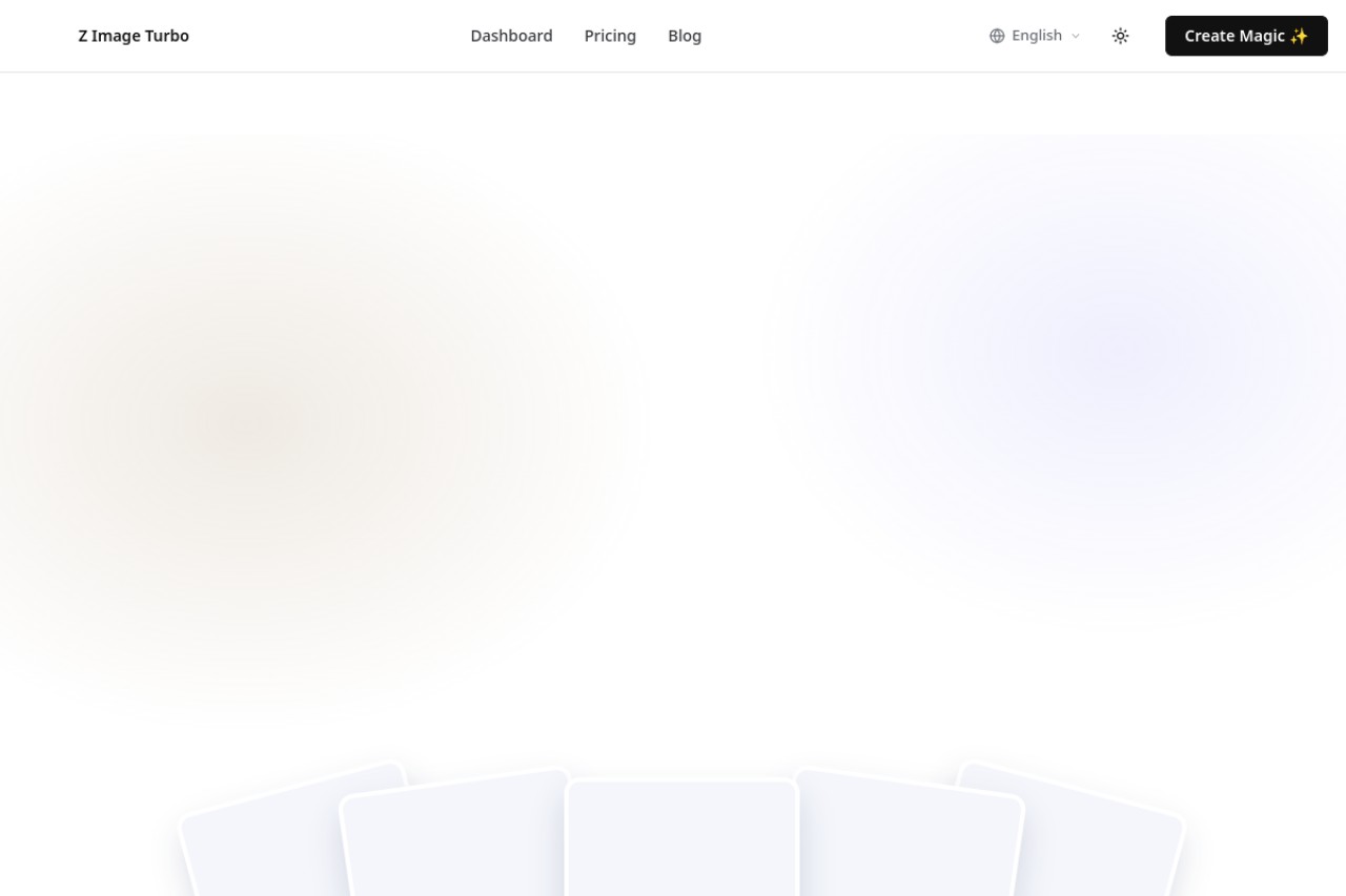 Z Image Turbo AI官网截图