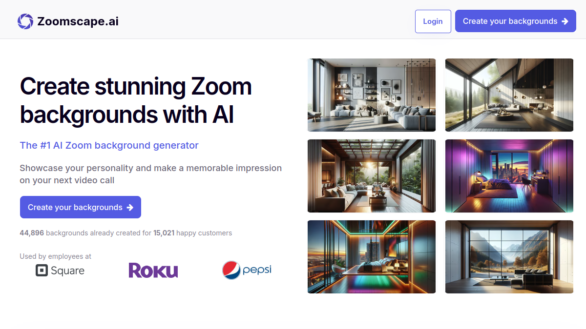 Zoomscape AI官网截图